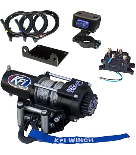 Amazon.com: KFI Products Assault Series 2500lb Winch - Synthetic